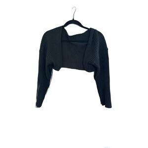 Black Knitted Shrug